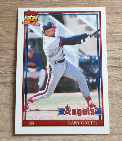 1991 Topps Baseball Traded #44T Gary Gaetti — front
