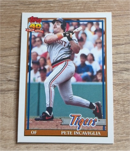 1991 Topps 40 Years of Baseball #431 Pete Incaviglia — front