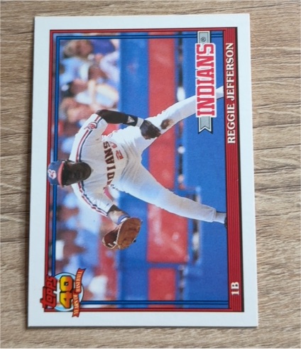 1991 Topps Traded #60T Reggie Jefferson — front