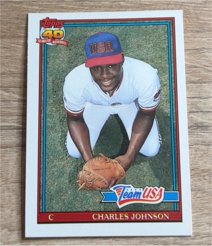 1991 Topps Traded #61T Charles Johnson — front