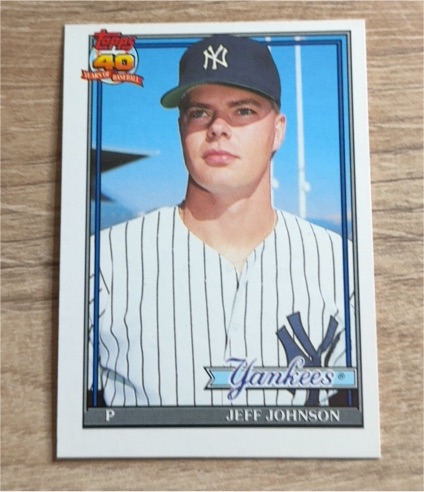 1991 Topps 40 Years of Baseball #40 Jeff Johnson — front