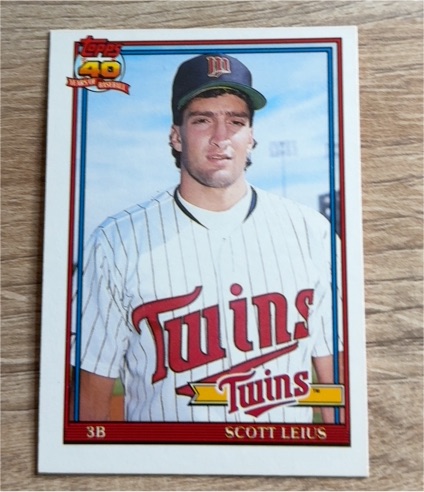 1991 Topps #71T Scott Leius — front