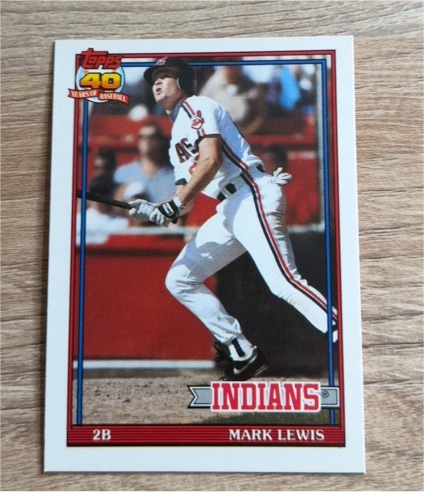 1991 Topps Traded #73T Mark Lewis — front