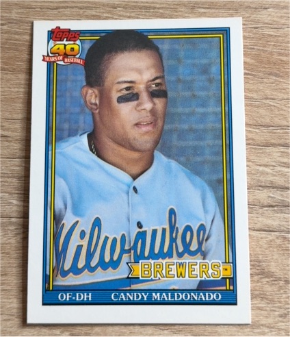 1991 Topps Traded #74T Candy Maldonado — front