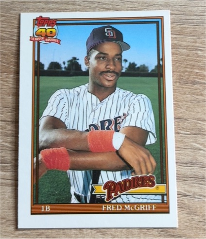 1991 Topps Traded #77T Fred McGriff — front