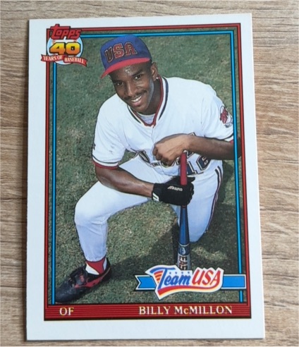 1991 Topps Traded #78T Billy McMillon Team USA — front
