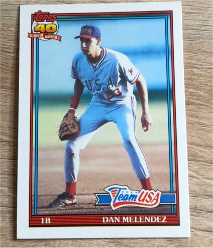 1991 Topps #40 Dan Melendez Team USA — front