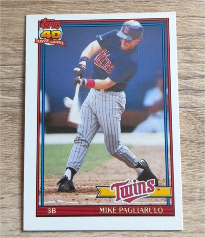 1991 Topps Traded #87T Mike Pagliarulo — front