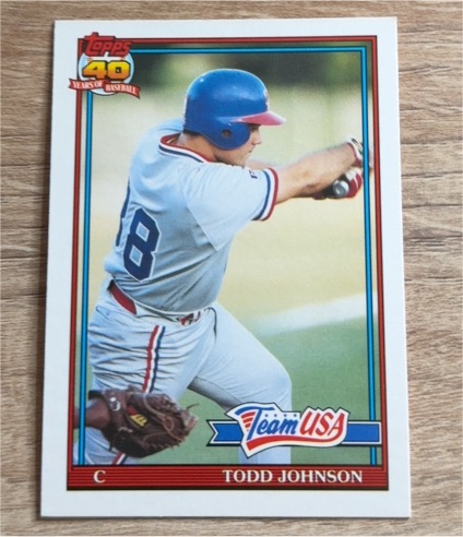 1991 Topps Traded #63T Todd Johnson Team USA — front