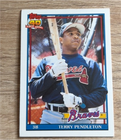 1991 Topps Traded #90T Terry Pendleton — front
