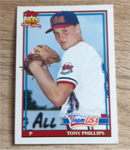 1991 Topps Traded #91T Tony Phillips Team USA — front