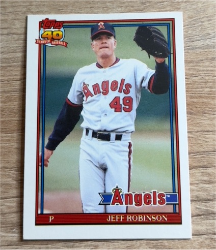 1991 Topps Traded #99T Jeff Robinson — front