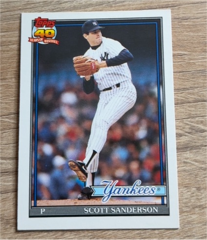 1991 Topps #104T Scott Sanderson — front