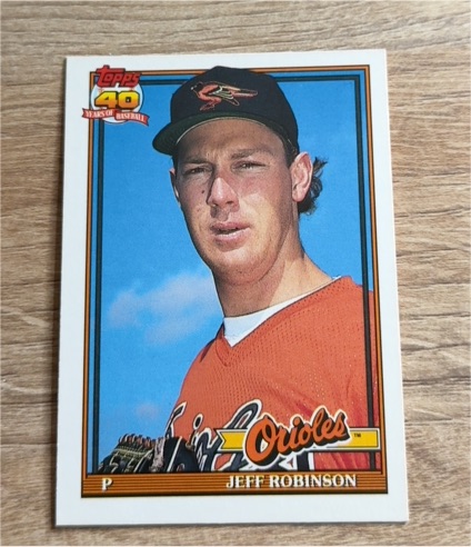 1991 Topps Traded #100T Jeff Robinson Orioles — front