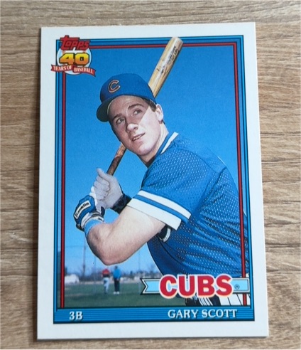 1991 Topps Traded #107T Gary Scott — front