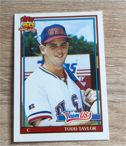 1991 Topps Traded #116T Todd Taylor — front