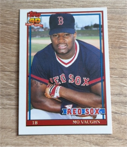 1991 Topps Traded #123T Mo Vaughn — front