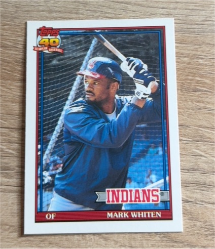 1991 Topps Traded #126T Mark Whiten — front