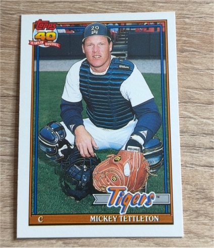1991 Topps Traded #119T Mickey Tettleton — front