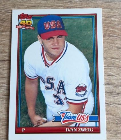 1991 Topps Traded #131T Ivan Zweig Team USA — front
