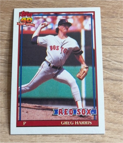 1991 Topps #123 Greg Harris — front