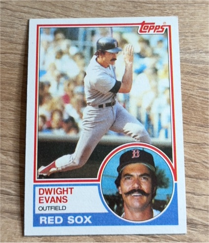1983 Topps #135 Dwight Evans — front