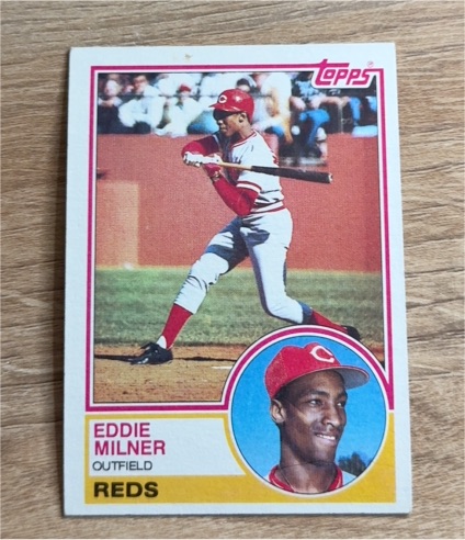 1983 Topps #449 Eddie Milner — front