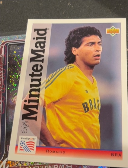 1994 Upper Deck World Cup Minute Maid #5 Romario — front