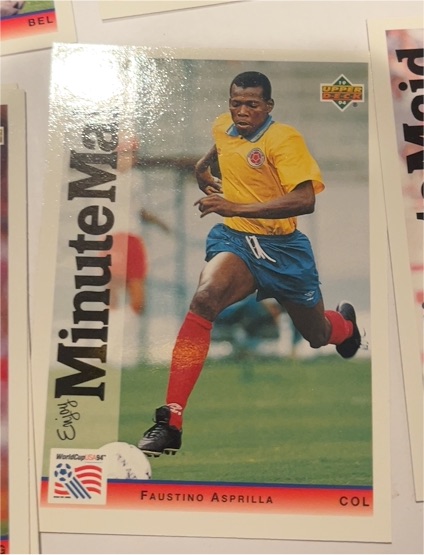1994 Upper Deck FIFA World Cup USA Minute Maid #19 Faustino Asprilla — front