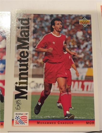 1994 Upper Deck World Cup Minute Maid #17 Mohammed Chaouch — front