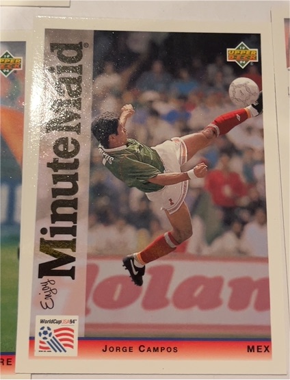 1994 Upper Deck World Cup Minute Maid #Jorge Campos — front