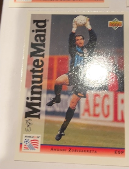 1994 Upper Deck World Cup Minute Maid #? Andoni Zubizarreta — front
