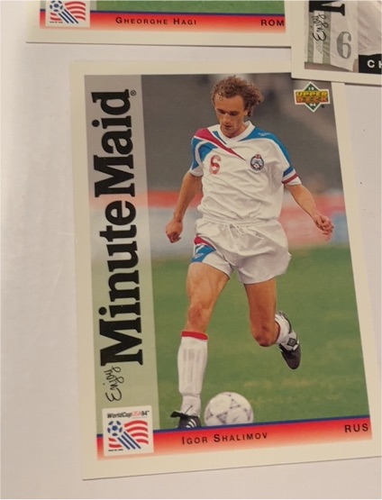 1994 Upper Deck World Cup Minute Maid #7 Igor Shalimov — front