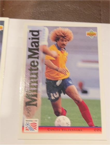 1994 Upper Deck Minute Maid #2 Carlos Valderrama — front