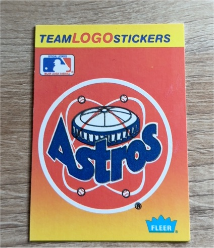 1991 Fleer #NNO Houston Astros Team Logo Stickers — front