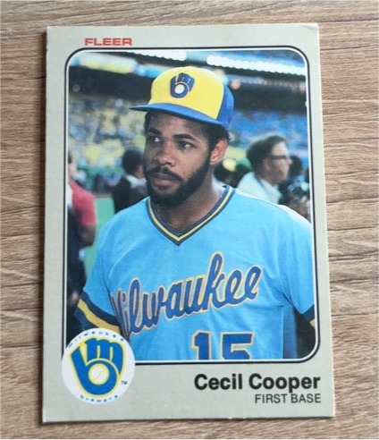 1983 Fleer #30 Cecil Cooper — front