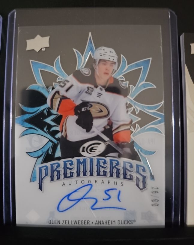 2024-25 Upper Deck Ice Premieres Autographs #IPA-OZ Olen Zellweger — front