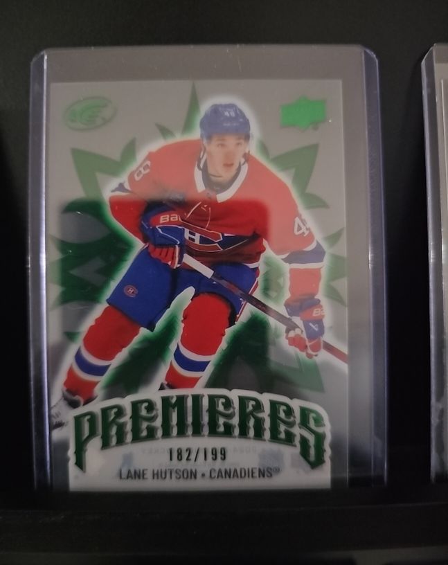 2024 Upper Deck Ice Premieres #182 Lane Hutson Canadiens — front