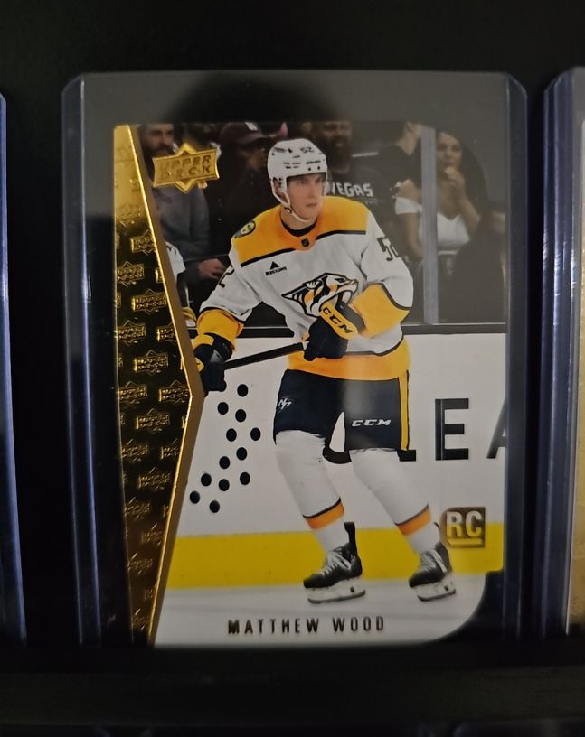 2025-26 Upper Deck Series 1 Retro Die Cut #RTD-7 Matthew Wood — front