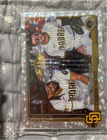2025 Topps Update Series #US221 Cool Customers Fernando Tatís Jr. / Jackson Merrill — front