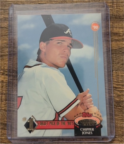 1992 Topps Stadium Club #1 Draft Picks of the '90's Chipper Jones — front