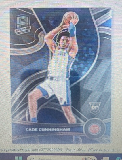 2021-22 Panini Spectra #Cade Cunningham RC — front