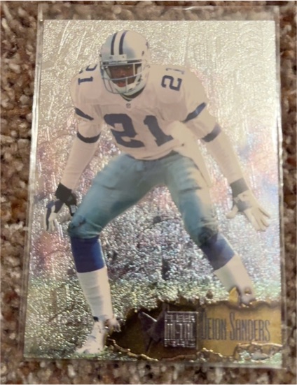 1996 Fleer Metal #32 Deion Sanders — front
