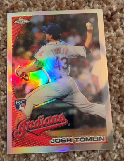 2010 Topps Chrome #319 Josh Tomlin — front