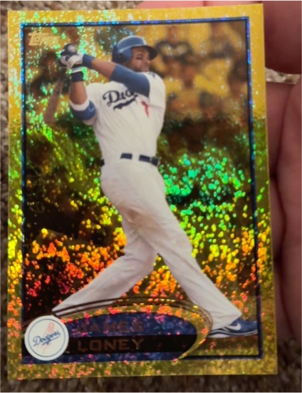 2012 Topps Gold Sparkle #39 James Loney — front