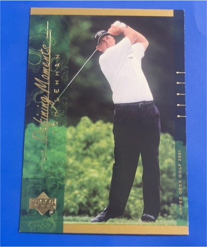 2001 Upper Deck Defining Moments #136 Tom Lehman — front