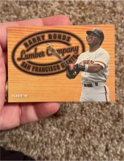 1996 Fleer #3 Barry Bonds Lumber Company — front