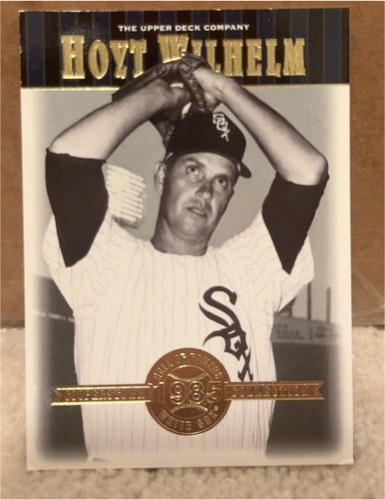 2001 Upper Deck Cooperstown Collection #20 Hoyt Wilhelm — front