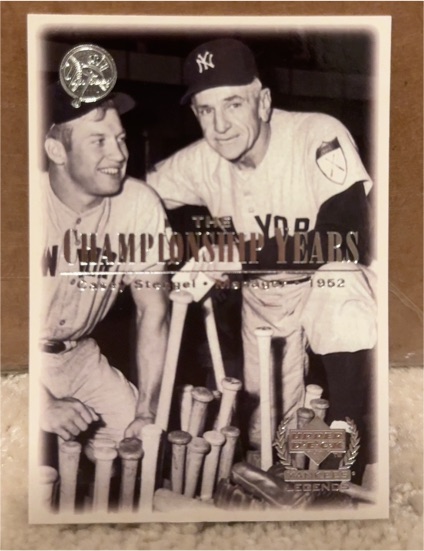 2000 Upper Deck Yankees Legends #80 Casey Stengel — front