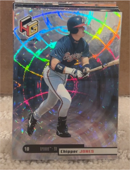 1999 Upper Deck HoloGrFX #6 Chipper Jones — front